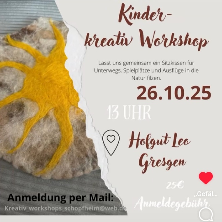 Kinder Kreativ-Workshop Bonnie-Sue Grautefestert